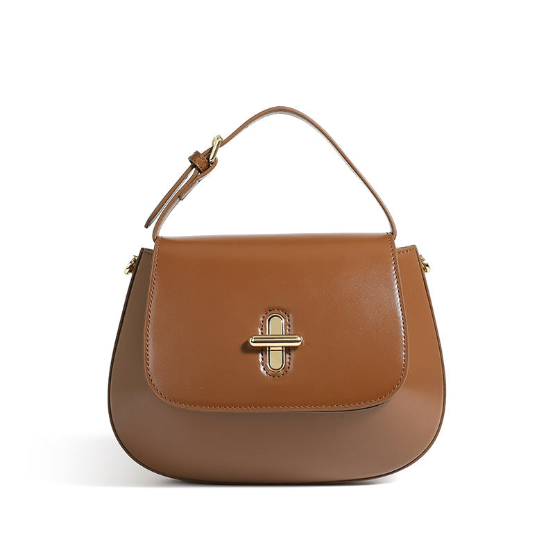 High-End Design Women's Bag 100% Genuine Leather Single Shoulder or Crossbody Capsule Bag Georgia