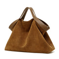 Women's Bag 100% Genuine Leather Suede Single Shoulder or Crossbody Bag Boro-Boro