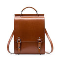 100% Genuine Leather simple and lightweight Women's backpack College