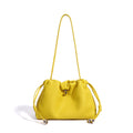 High-End Design Women's 100% Genuine Leather Single Shoulder Pleated Cloud Bag Roma