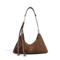 Women's Bag 100% Genuine Leather / Suede Long Handle Shoulder Underarm Pillow Bag Arles