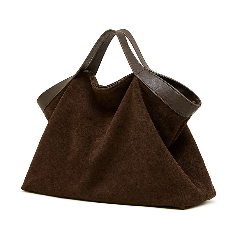Designed Women's 100% Genuine Leather Suede Single Shoulder or Crossbody Bag Boro-Boro