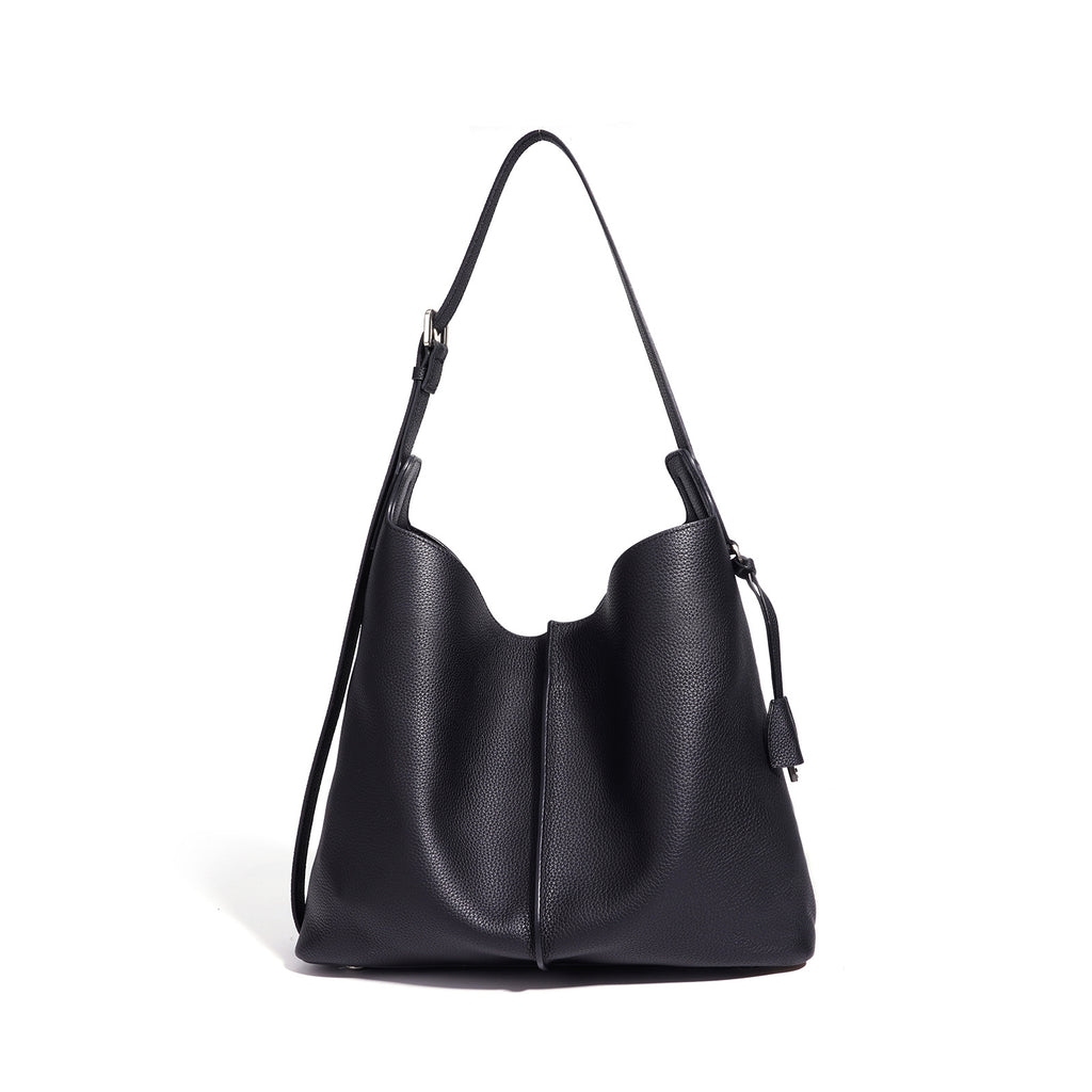 High-End Design Women's Two Bags 100% Genuine Leather Tote Bag Lecce