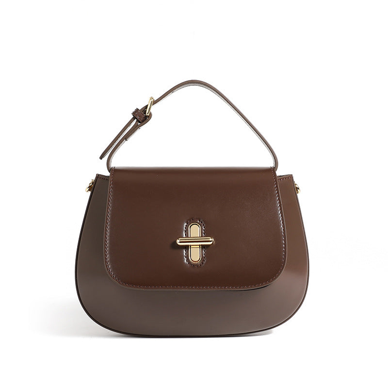 High-End Design Women's Bag 100% Genuine Leather Single Shoulder or Crossbody Capsule Bag Georgia