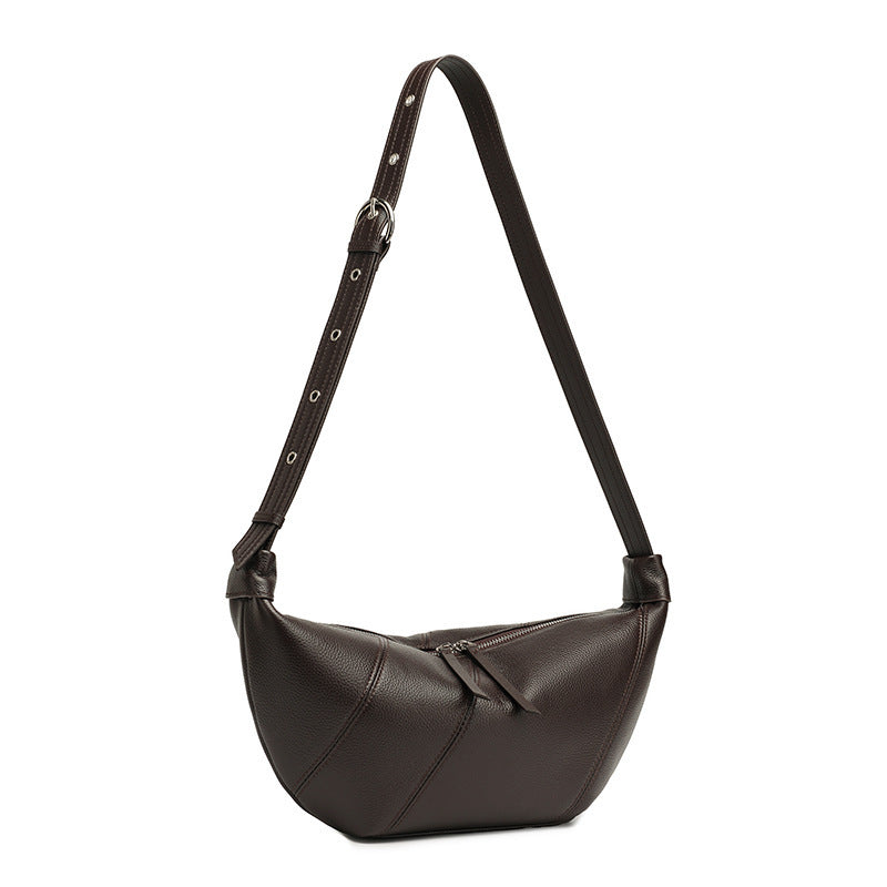 Designed Women's 100% Genuine Leather Single Shoulder or Crossbody Bag Chia