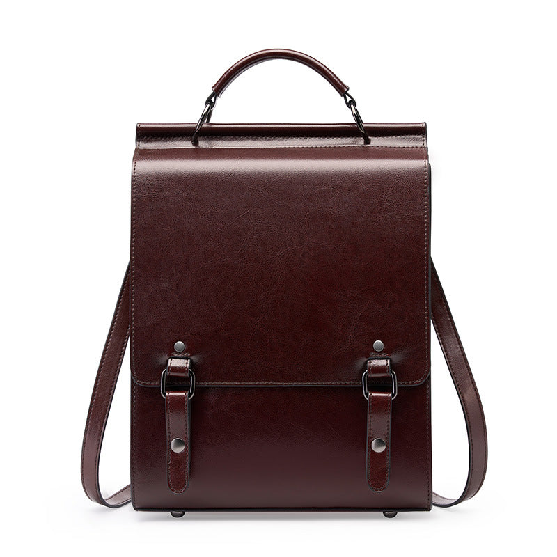 Universal 100% Genuine Leather simple and lightweight Women's backpack College