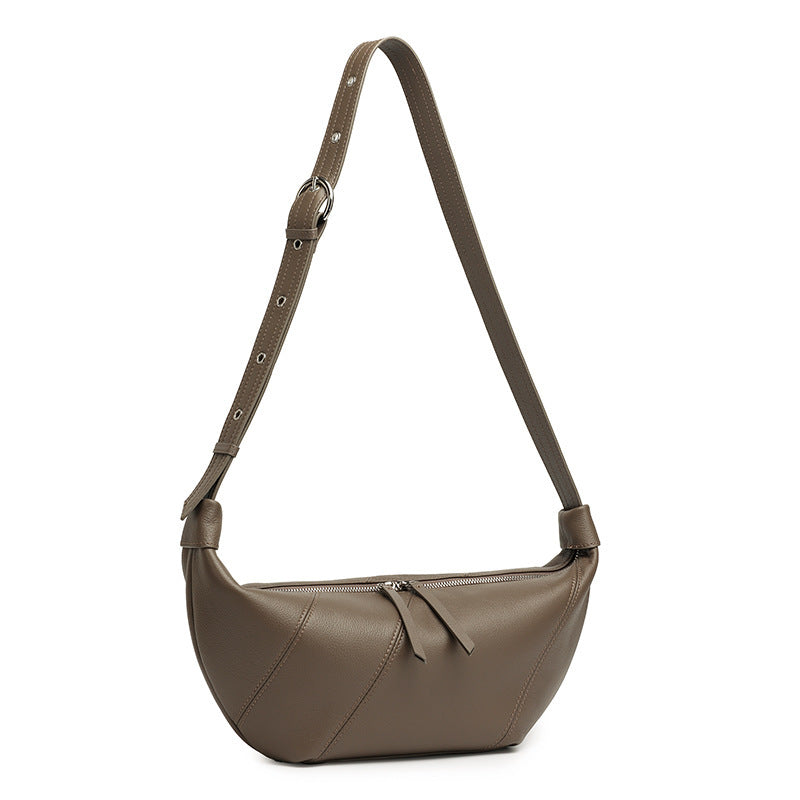 Designed Women's 100% Genuine Leather Single Shoulder or Crossbody Bag Chia