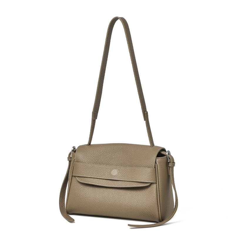 Designed Women's Bag 100% Genuine Leather Single Shoulder or Crossbody Bag Sedan