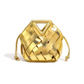 Designed Women's Vegan Leather Single or Cross Shoulder Woven Bag Lloret