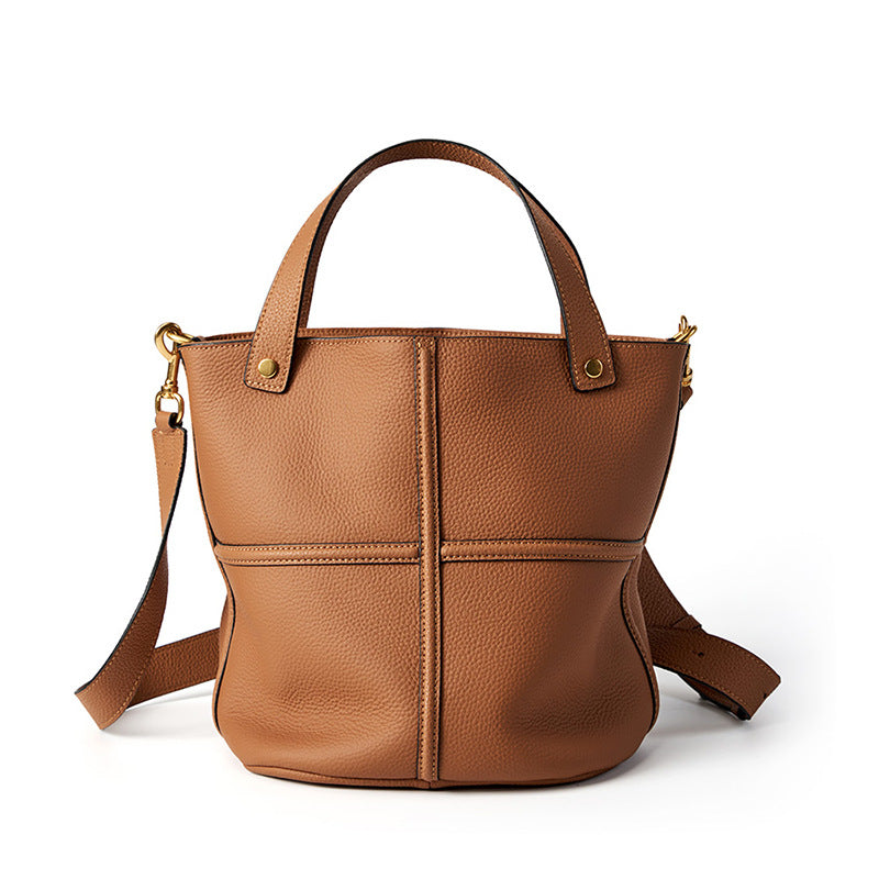 Designed Women's 100% Genuine Leather Single and Cross Shoulder Tote Bag Nelly