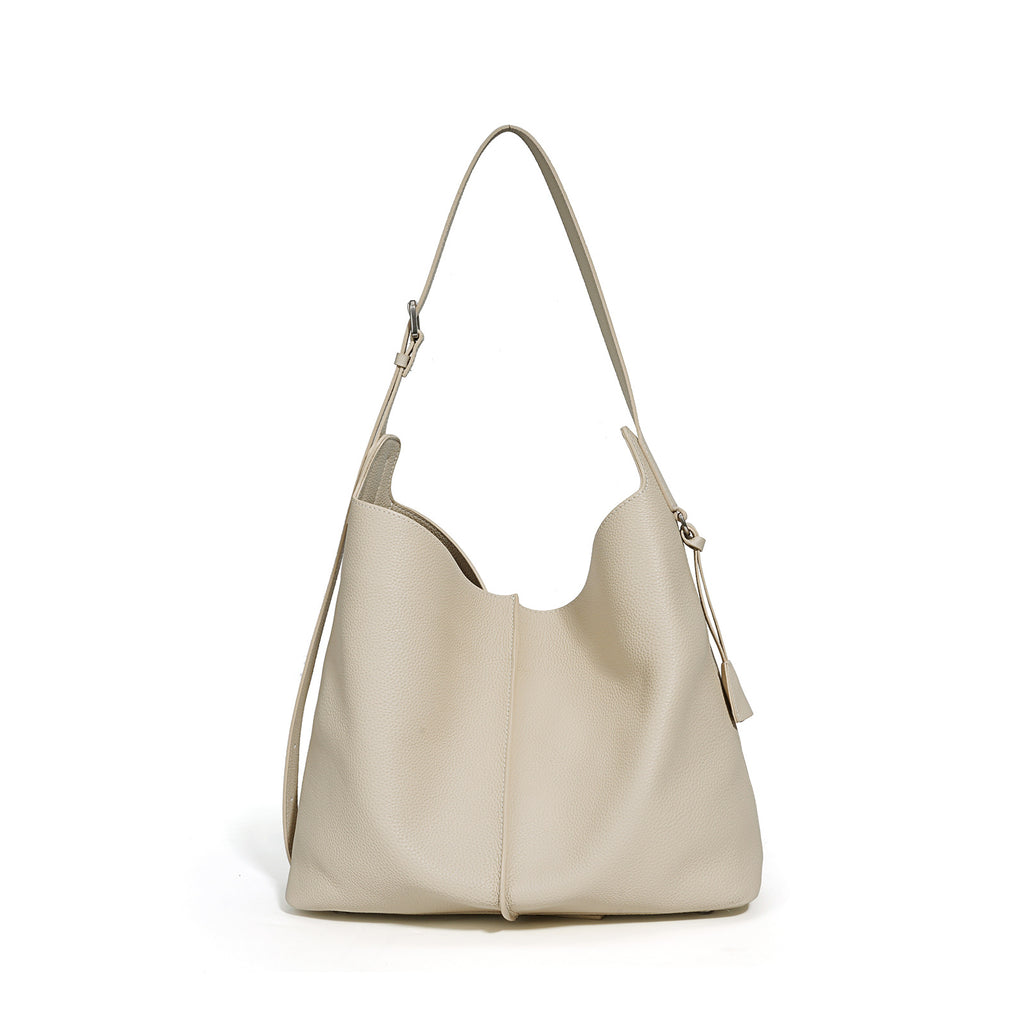 High-End Design Women's Two Bags 100% Genuine Leather Tote Bag Lecce