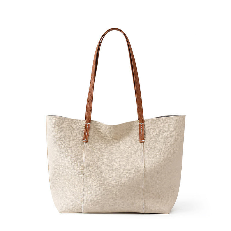 Designed Women's 100% Genuine Leather Single Shoulder Tote Bag Aragona