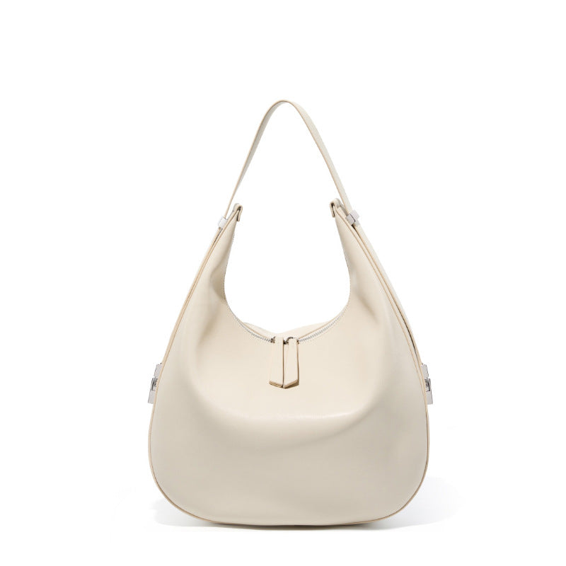 Designed Women's 100% Genuine Leather Single Shoulder and Crossbody Dumpling Bag Oxford