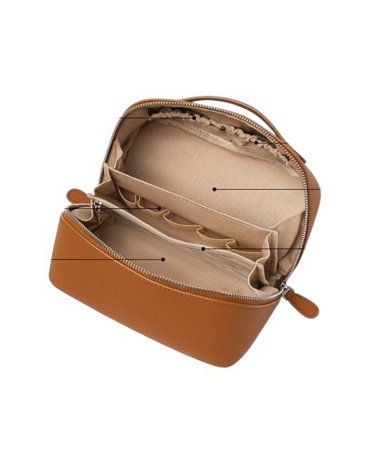 Design Women's 100% Genuine Leather Storage Cosmetic Bag Casa