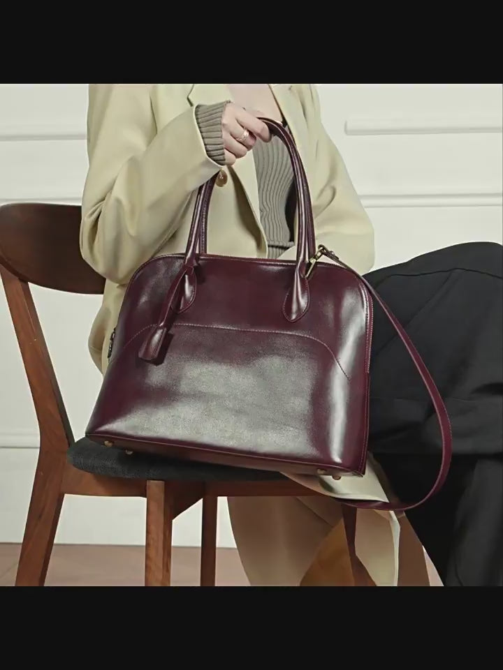 High-End Design Women's Bag 100% Genuine Leather Single Shoulder or Crossbody Bag Michigan