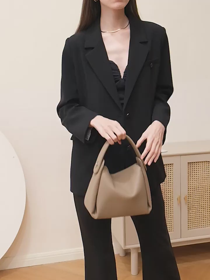High-End Design Women's 100% Genuine Leather Single Shoulder Crossbody Bag Madeira