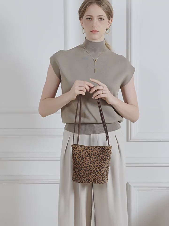 Design Women's Bag 100% Genuine Nubuck Leather Single Shoulder or Crossbody Bag Riverside