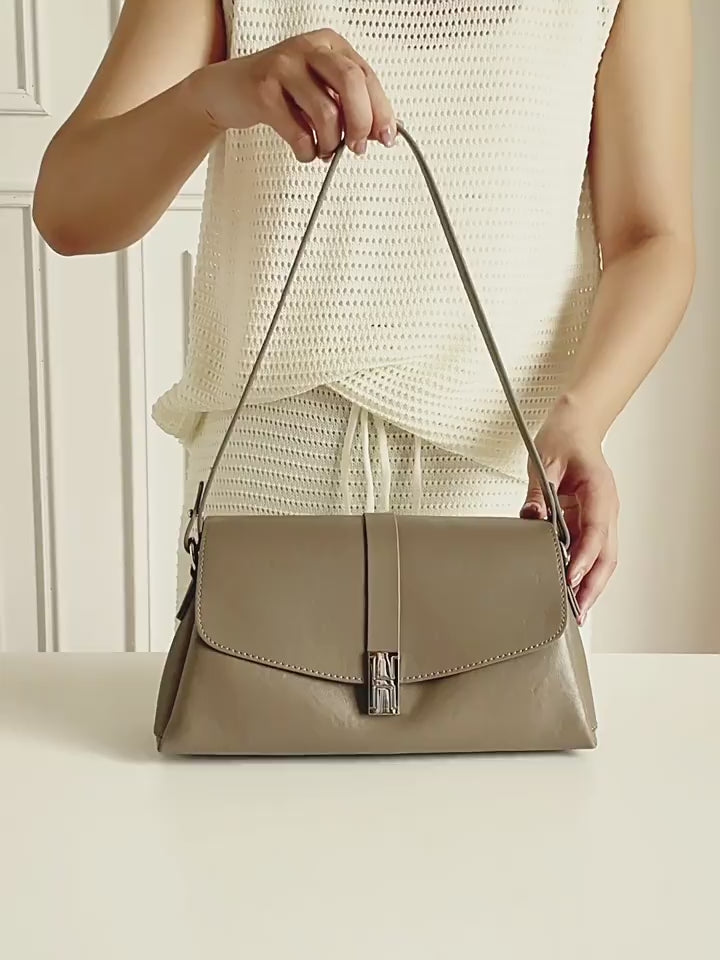 High-End Design Women's Bag 100% Genuine Leather Single Shoulder or Crossbody Bag North Dakota