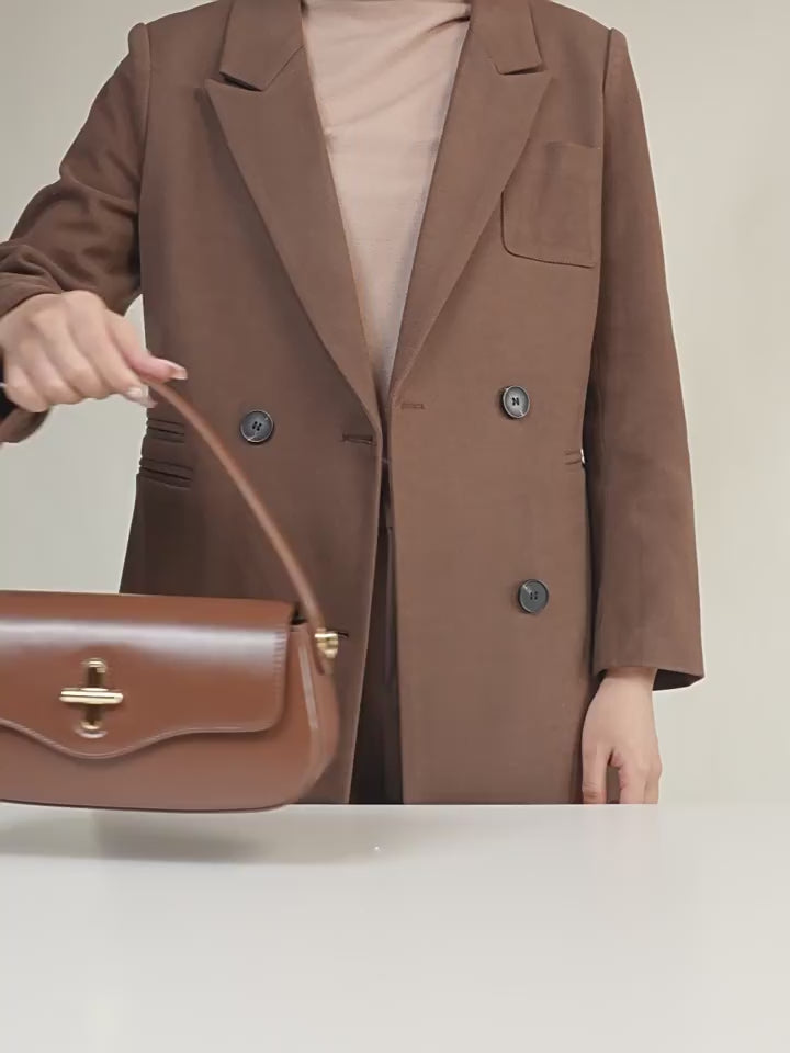 High-End Design Women's Bag 100% Genuine Leather Single Shoulder or Crossbody Bag Hawaii