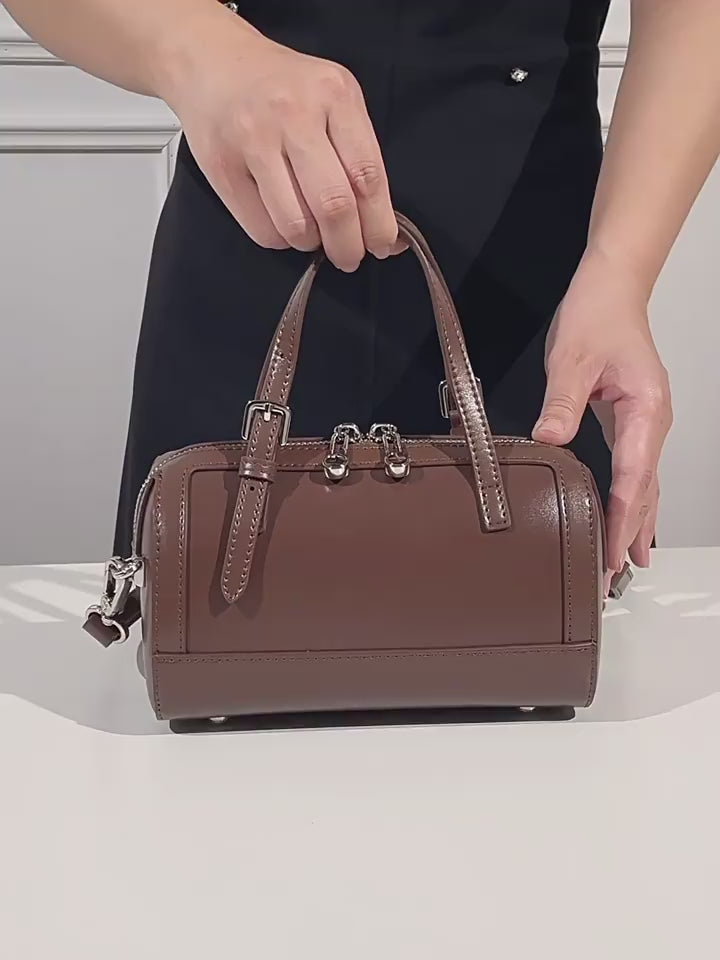 High-End Design Small Women's Bag 100% Genuine Leather Single Shoulder or Crossbody Bag Monaco