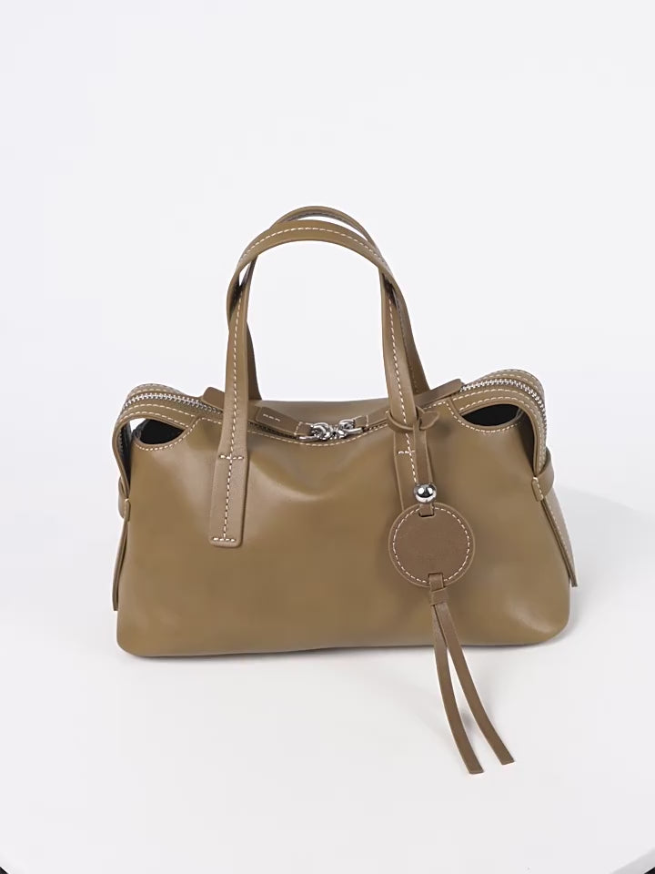 High-End Design Women's Bag 100% Genuine Leather Single Shoulder or Crossbody Bag Bari
