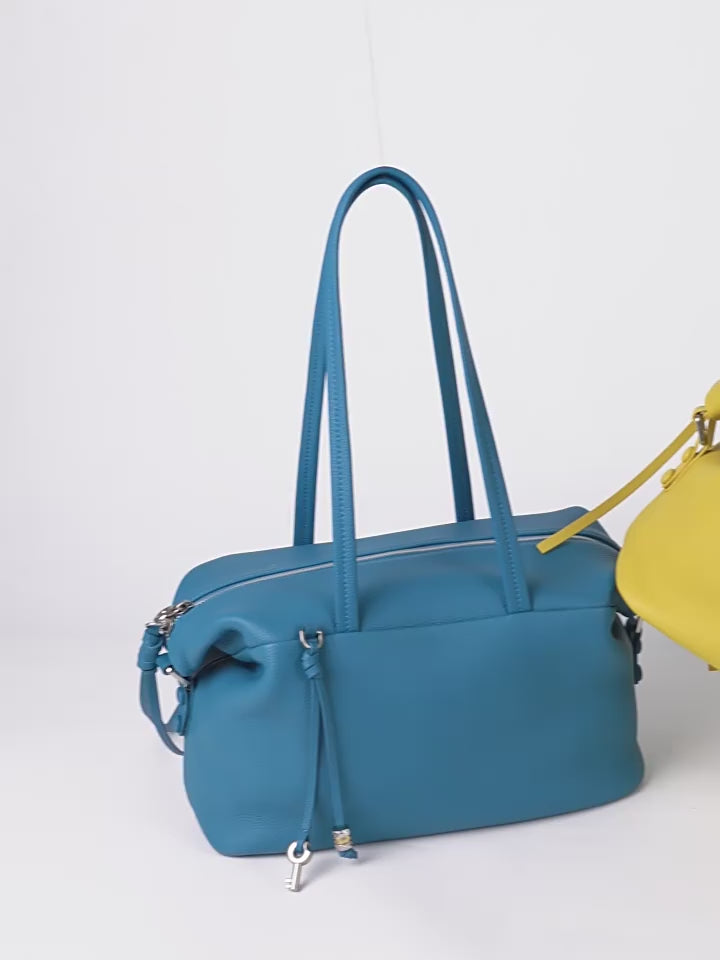 High-End Design Women's Bag 100% Genuine Leather Single Shoulder or Crossbody Tote Bag Rho