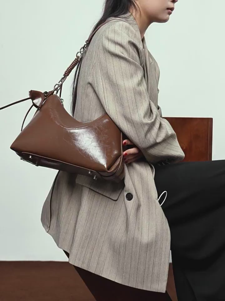 High-End Design Women's 100% Genuine Leather Shoulder and Crossbody Bag Missouri