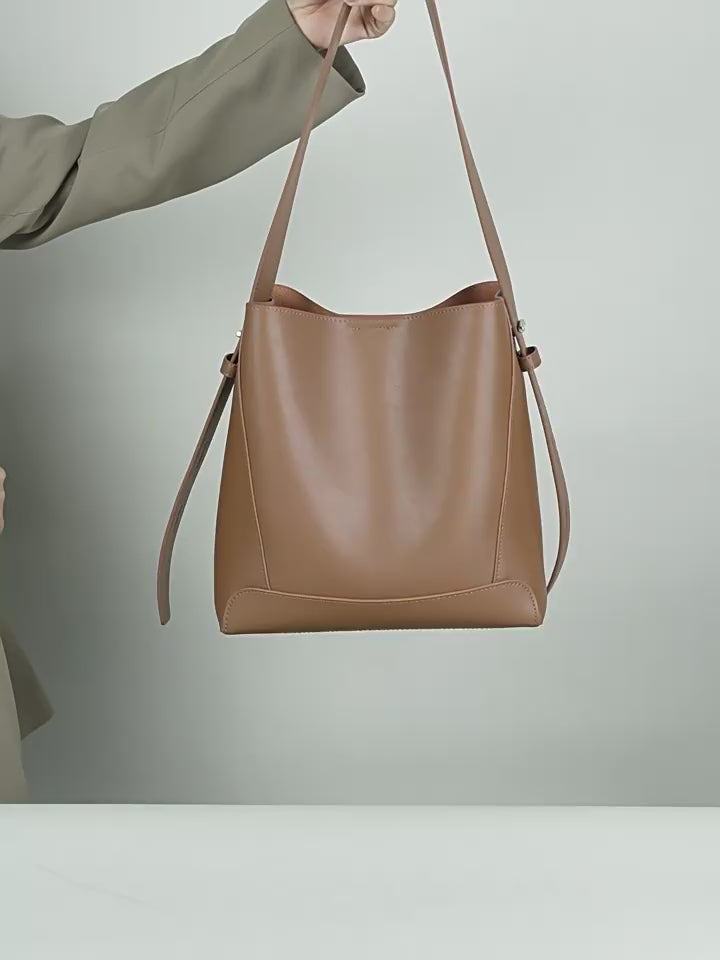 High-End Design Women's Bag 100% Genuine Leather Single Shoulder or Crossbody Bag Virginia