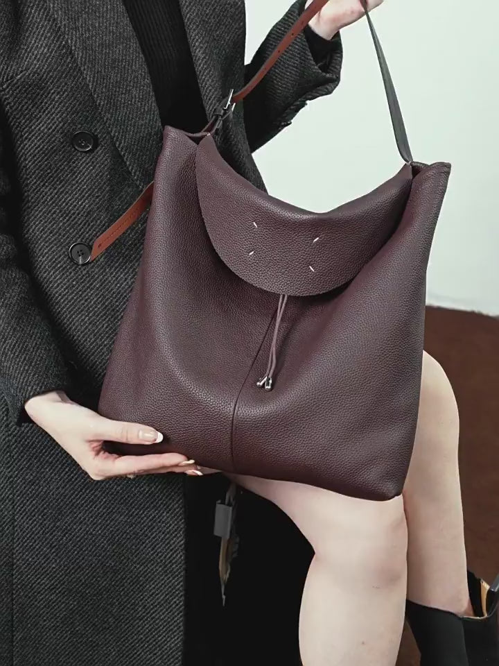 High-End Design Women's Bag 100% Genuine Leather Single Shoulder or Crossbody Bag with wallet Maine