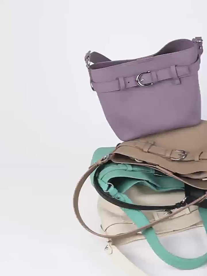 High-End Design Women's 100% Genuine Leather Single or Across Shoulder Tote Bag Siena