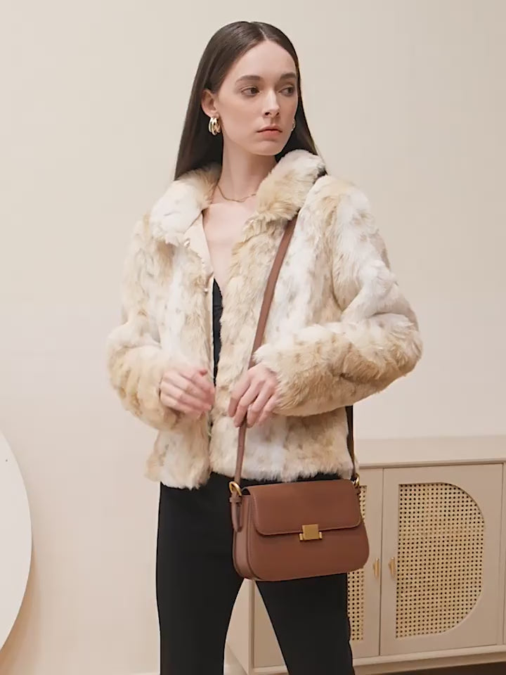 High-End Design Women's Bag 100% Genuine Leather Single Shoulder or Crossbody Bag Alberta