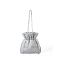 Designed Women's Vegan Leather Single Shoulder Drawstring Bucket Bag Torro