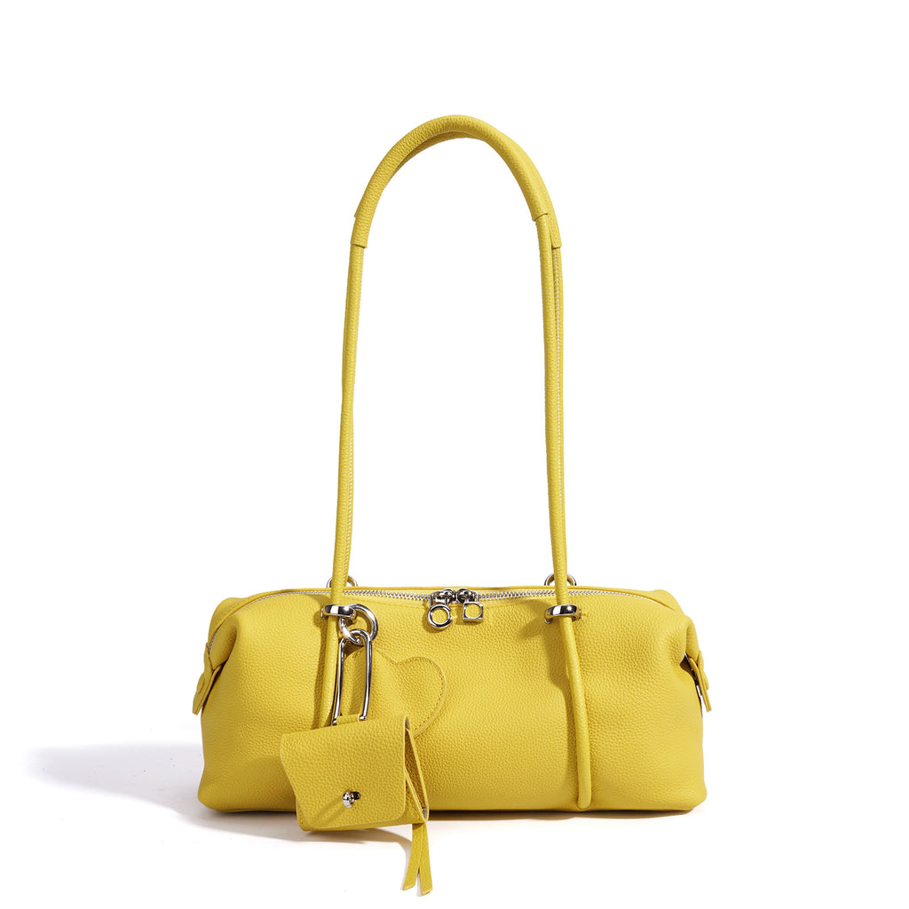 Underarm Long Style Baguette Women's 100% Genuine Leather Single Shoulder Bag Casablanca